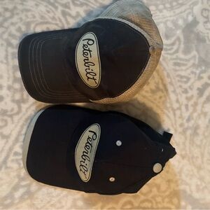 Peterbilt Black and Gray Caps